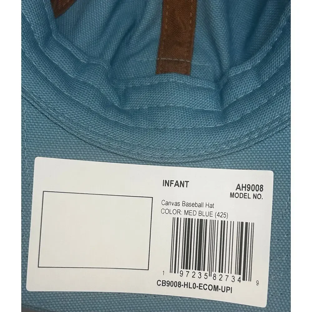 Carhartt Infant Medium Blue Canvas Baseball Hat Cap NWT